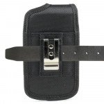 Wholesale Apple iPhone 6 Plus Note 4 3 Extendable Vertical Vinyl Belt Pouch (Black)